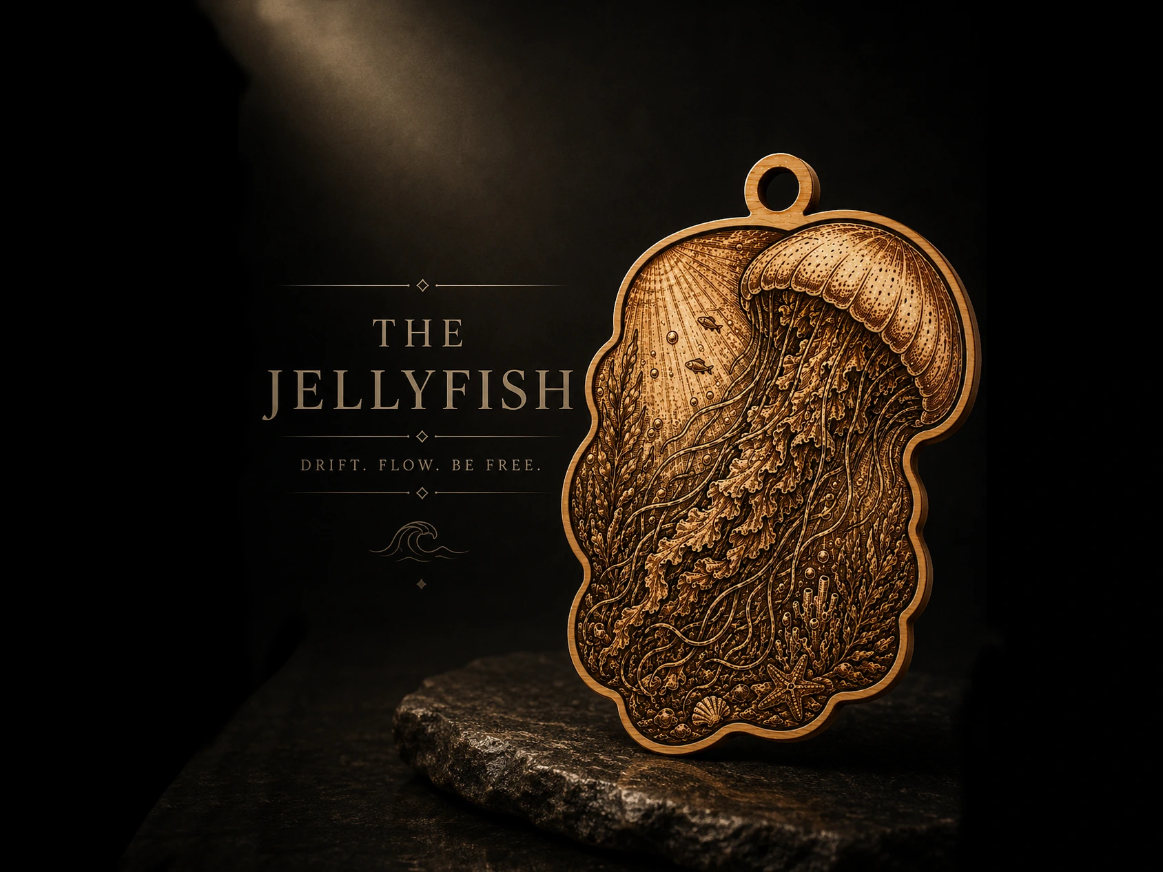 Jellyfish Jewelry Pendant