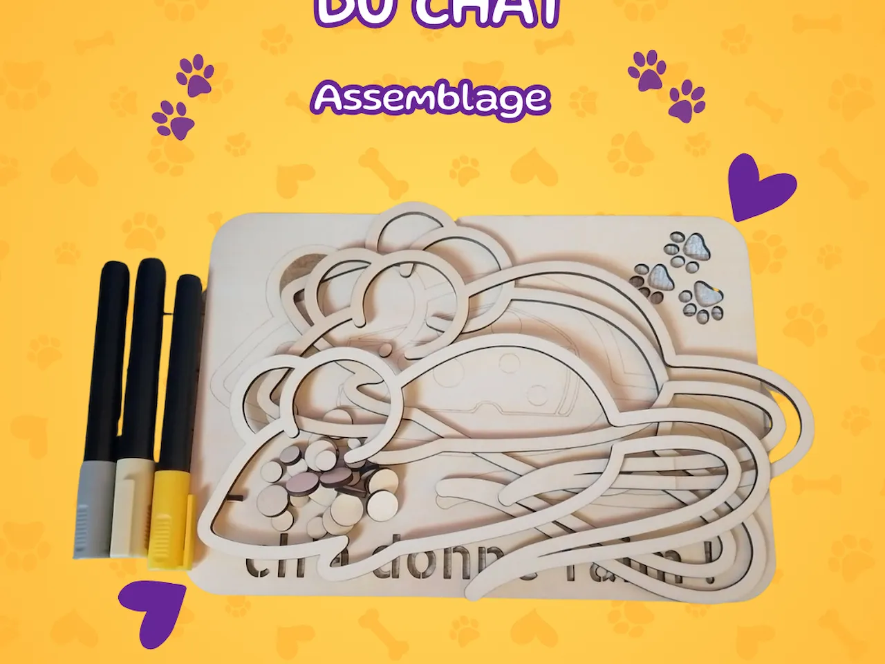 Cat Treat Maze instruction: step 2 - Assemblage