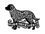 [Laser cut and engrave] Stay Loyal Dog Silhouette Wall Art with Filigree Pattern