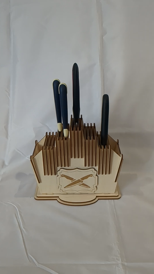 [Laser cut and engrave] Gift Organizer Knife Laser Cut Template, Desk Kitchen Display, Laser Cutting Design