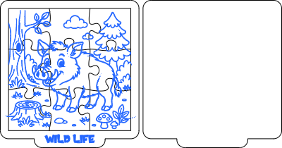 Forest Wild Boar Puzzle.xcs