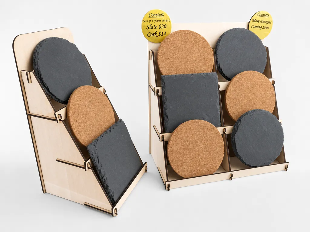 Drink Coaster Display Stand
