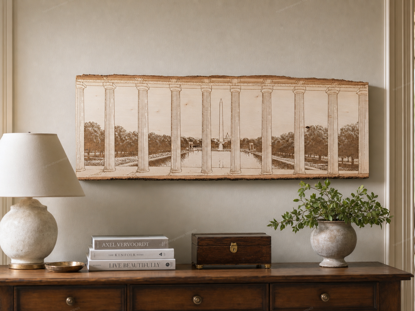 It’s called “Looking through the eyes of Lincoln”. It’s looking at the national mall from the Lincoln Memorial on a 36” board.