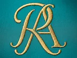 [Laser cut and engrave] RA Sophisticated Initial Monogram – Distinctive R & A Emblem for Luxury Weddings, Engraved Gifts, Laser Cutting & Personalized Décor