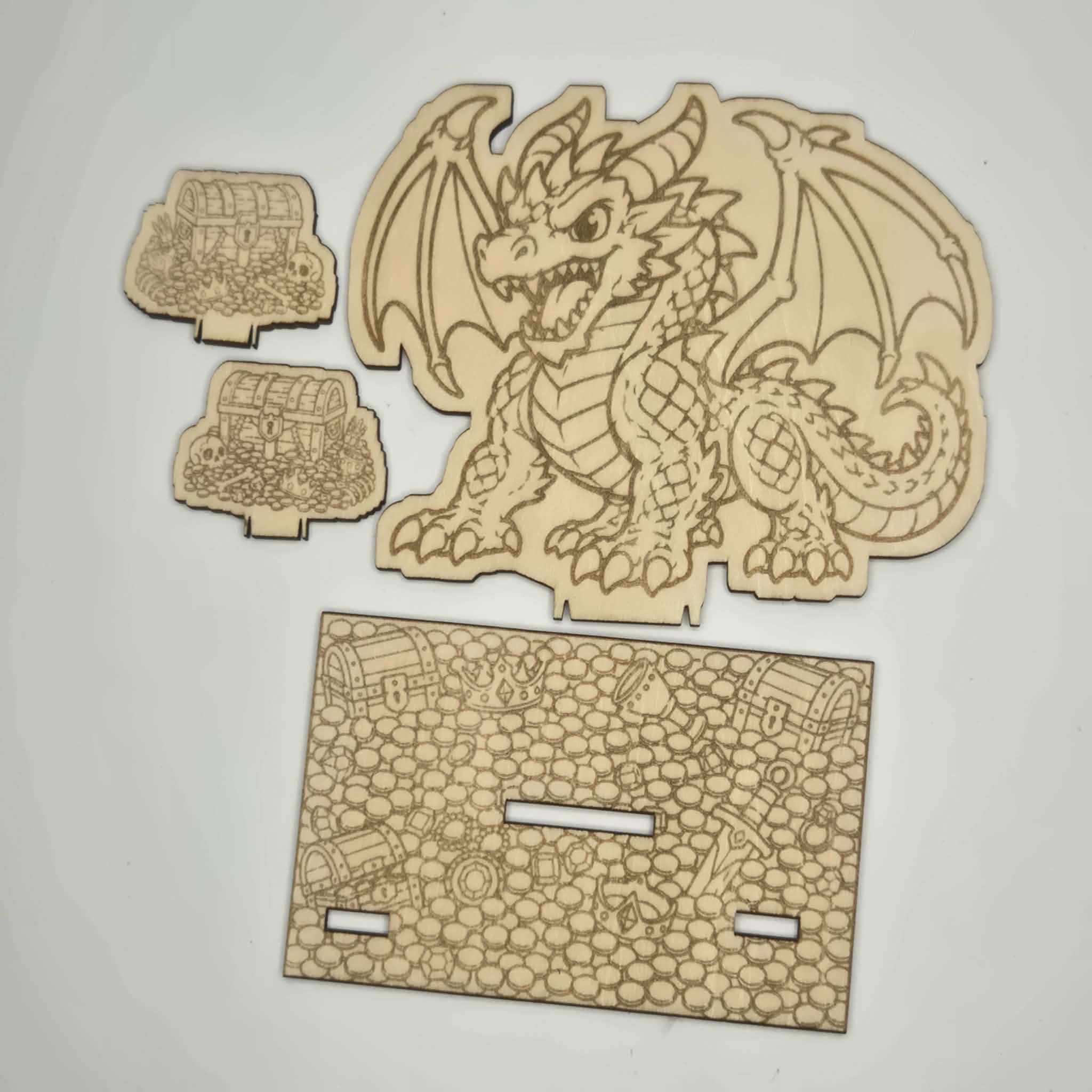 [Laser cut and engrave] Tiny Tavern Heroes – Dragon's Hoard