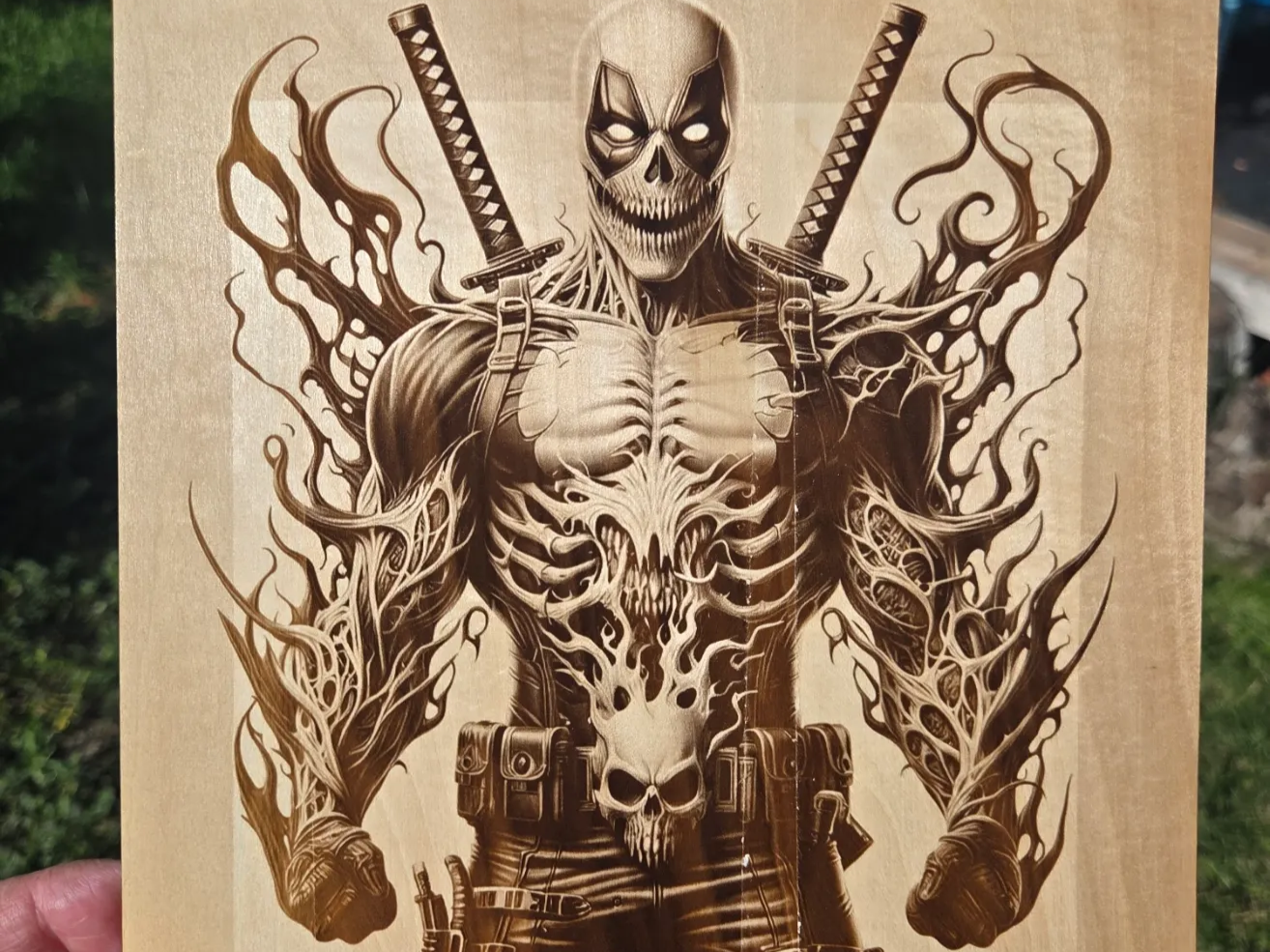 Deadpool, Ghost Rider and Venom Symbiote Mashup