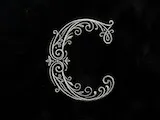 [Laser cut and engrave] C Ornate Wedding Monogram Logo – Decorative Bridal Initial for Laser Cut Signs, Cake Toppers, Invitations, Engraving & Cricut Projects