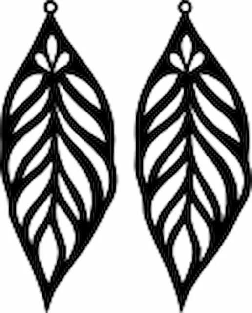 Anting motif ukiran daun.svg