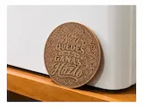 [Laser cut and engrave] Posavasos de corcho redondo con frase motivacional