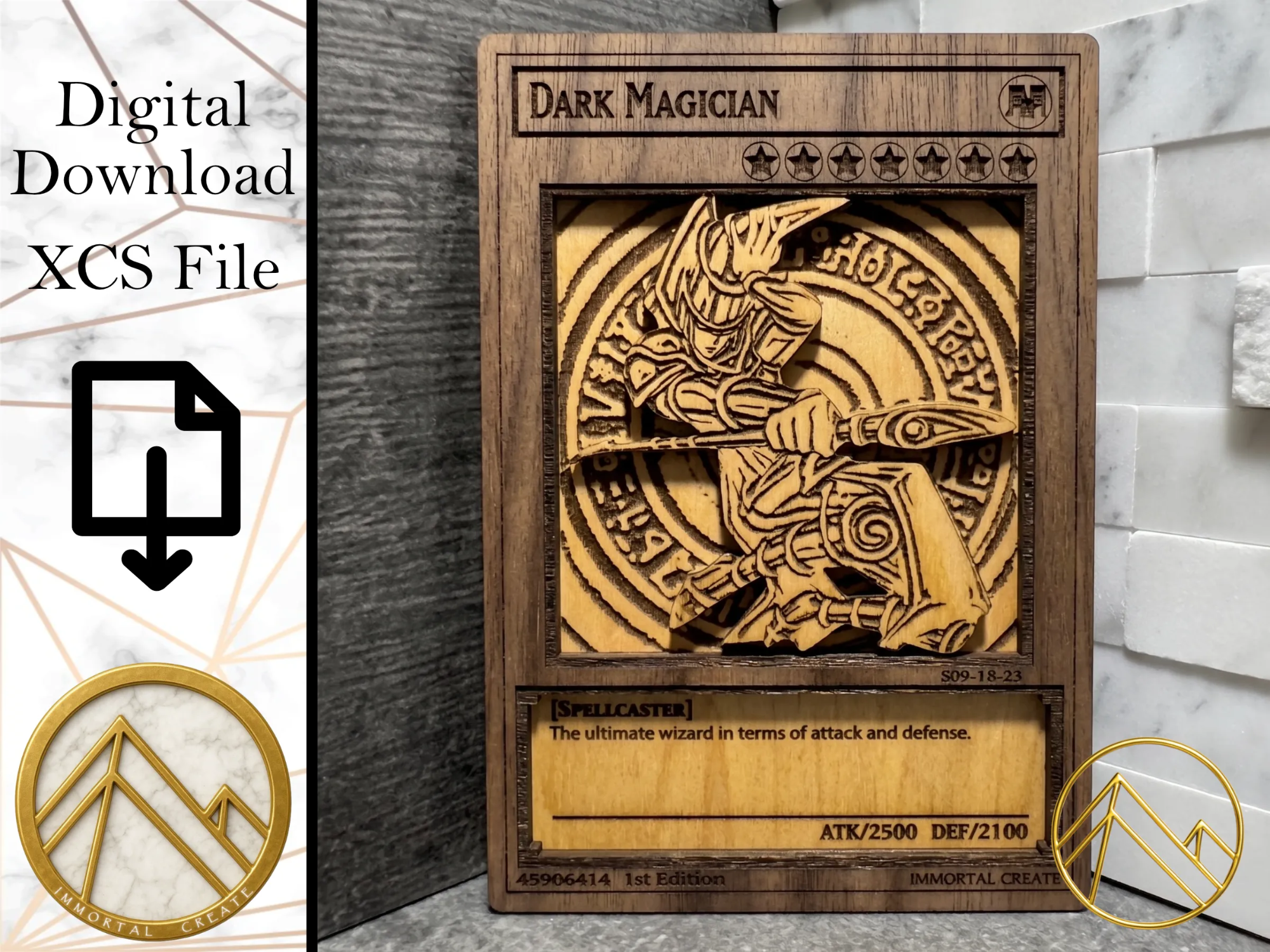 Dark Magician (Wood Card)