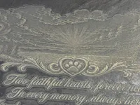 [Laser cut and engrave] Tank & Domino — Custom Engraved Pet Memorial Slate