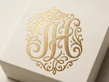 [Laser cut and engrave] JH Elegant Luxury Beauty & Cosmetic Monogram Logo – Refined Initials for Skincare, Makeup, Fashion, Boutique Branding & Premium Packaging