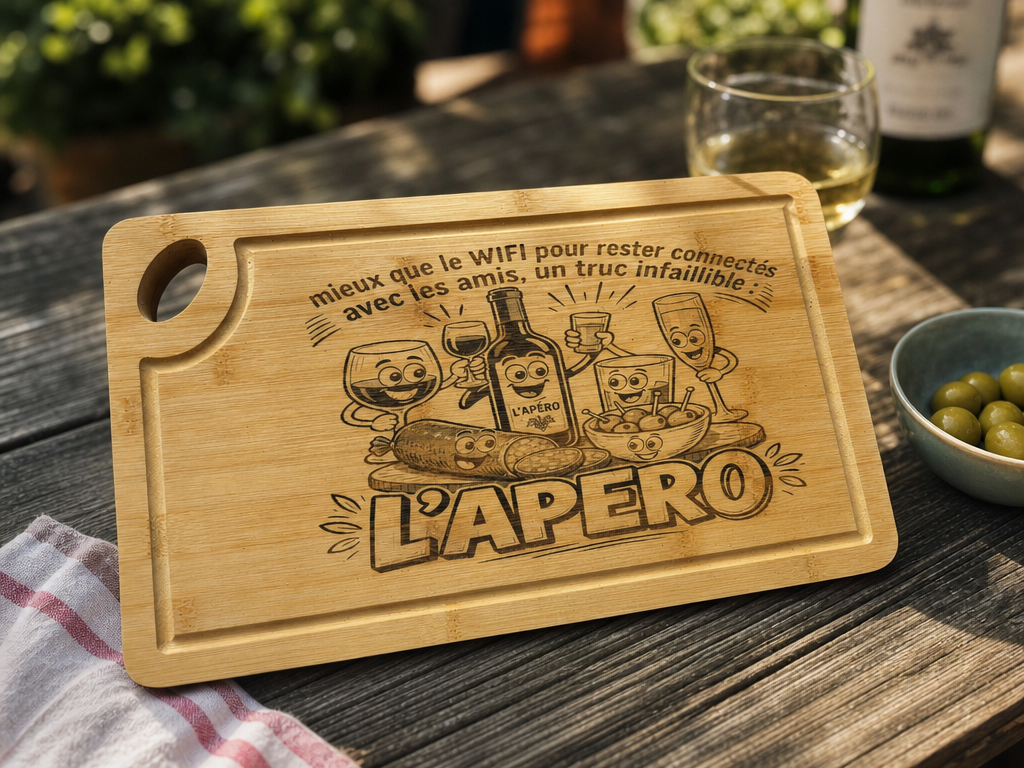 Planche apéro humoristique