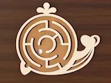 [Laser cut and engrave] Labyrinthe en bois en forme d'escargot pour enfant