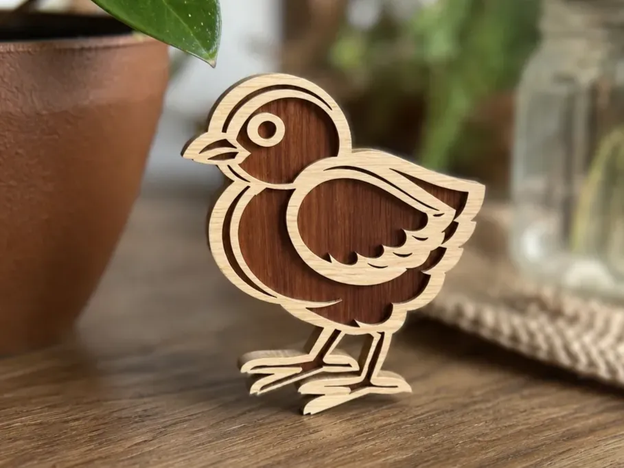 Baby Chick - Layered Laser Cut Design
