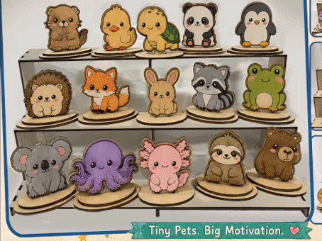 Animal Desk Pets Classroom Reward System Figures and Accessories