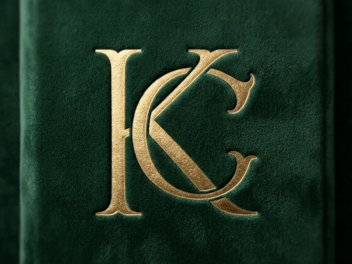 [Laser cut and engrave] KC Elegant Luxury Beauty Monogram