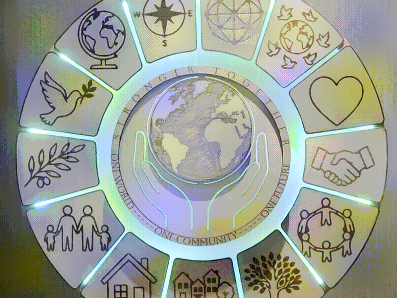 Gemeinsam stärker: Ein Symbol globaler Verbundenheit