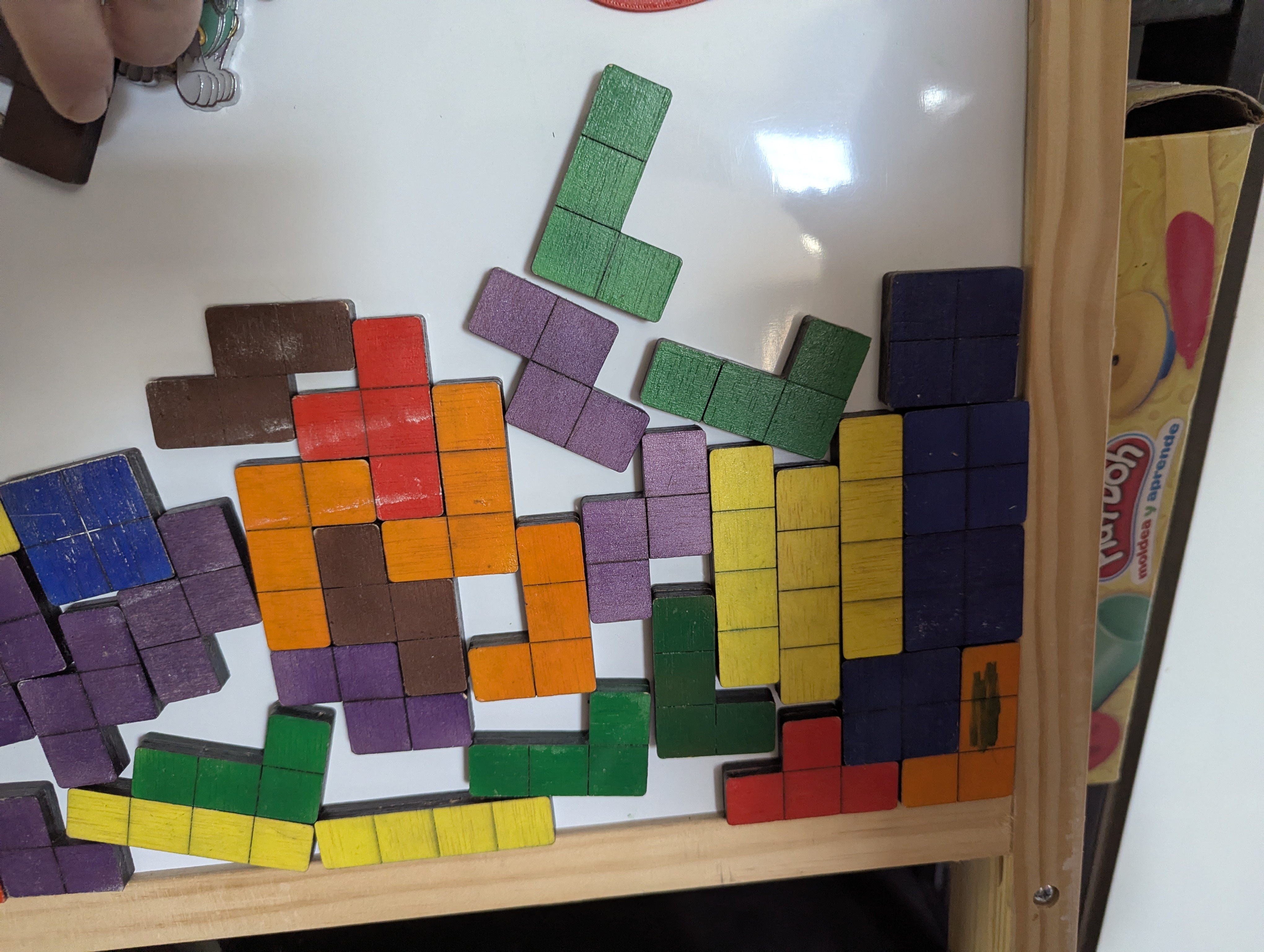 [Laser cut and engrave] Laser Cut Tetris Set