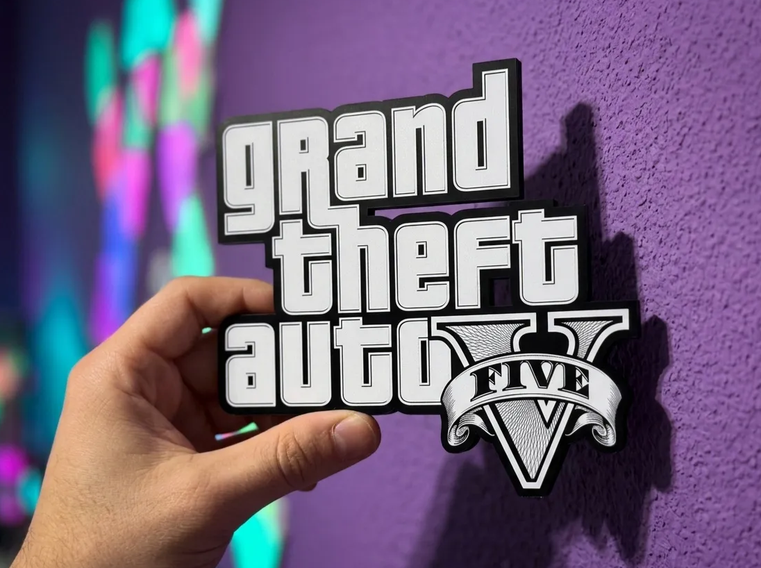 [Laser cut and engrave] Wall Decor - Grand theft auto Five (GTA V)