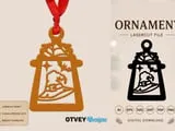 [Laser cut and engrave] Halloween Themed Hanging Ornaments with Spooky Icons