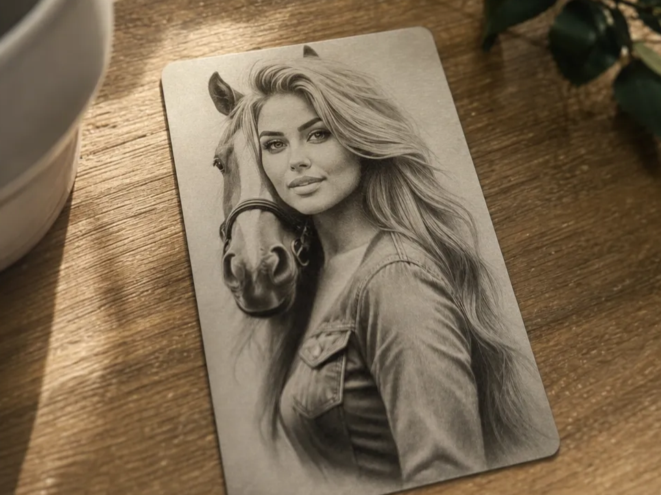Portrait of a Woman and Horse