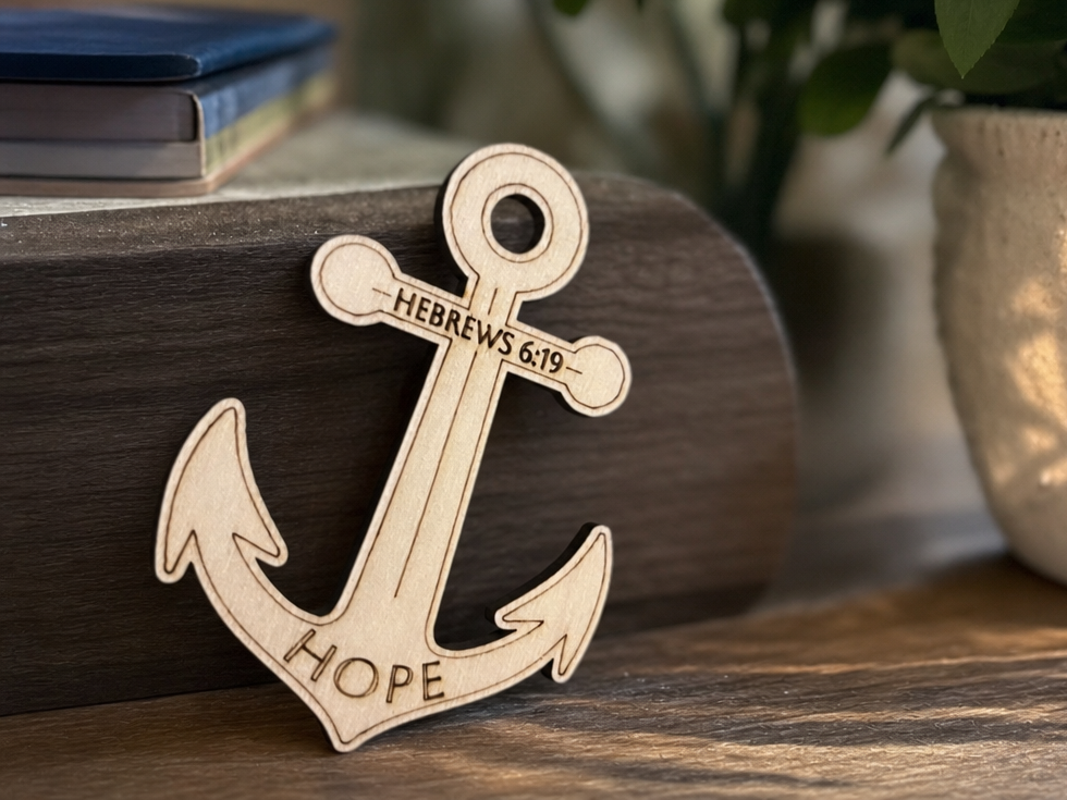 Anchor Decor with Hebrews 6:19 Hope Scripture