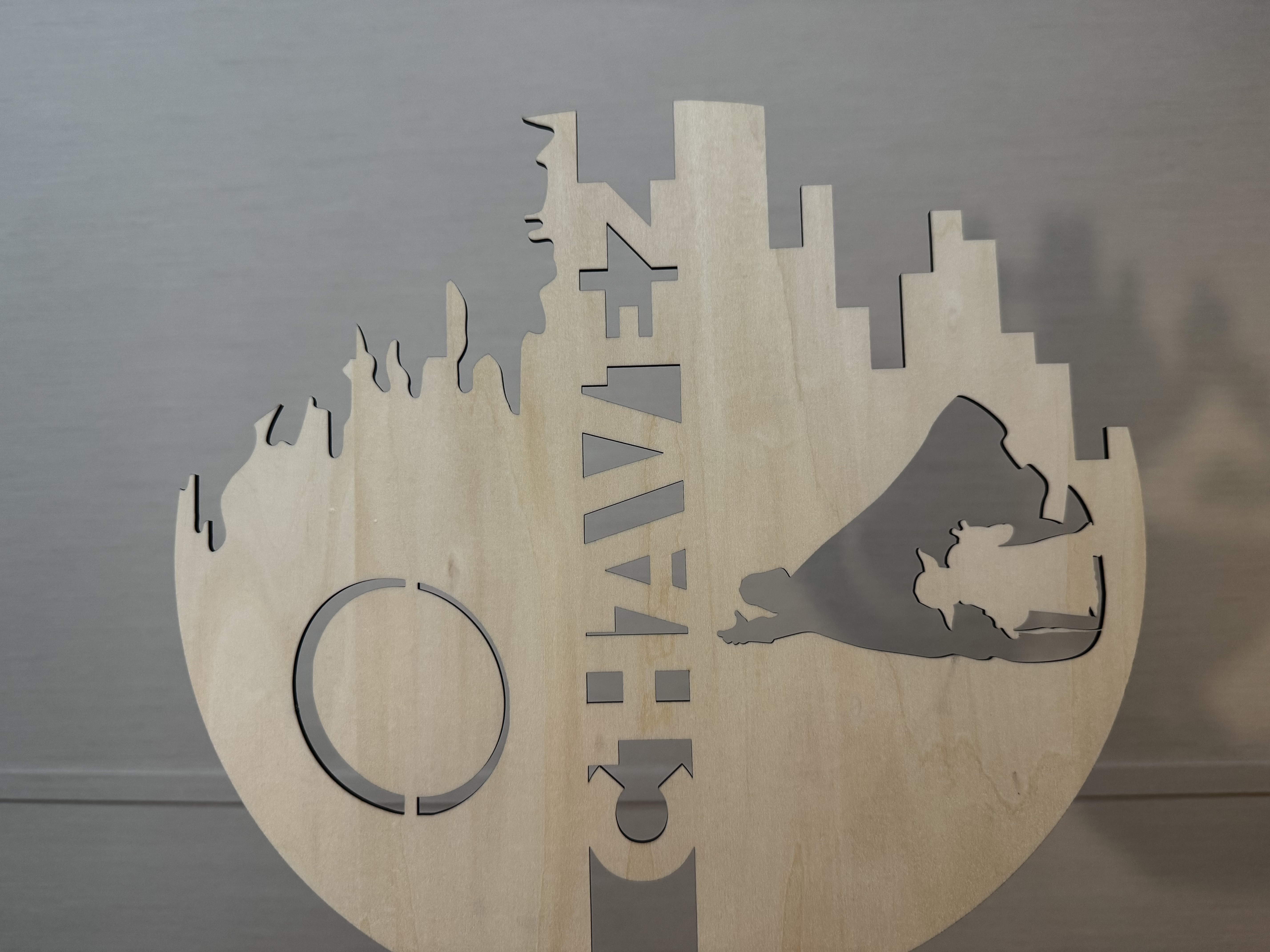 [Laser cut and engrave] Chavez Personalized Star Wars Themed Wall Sign