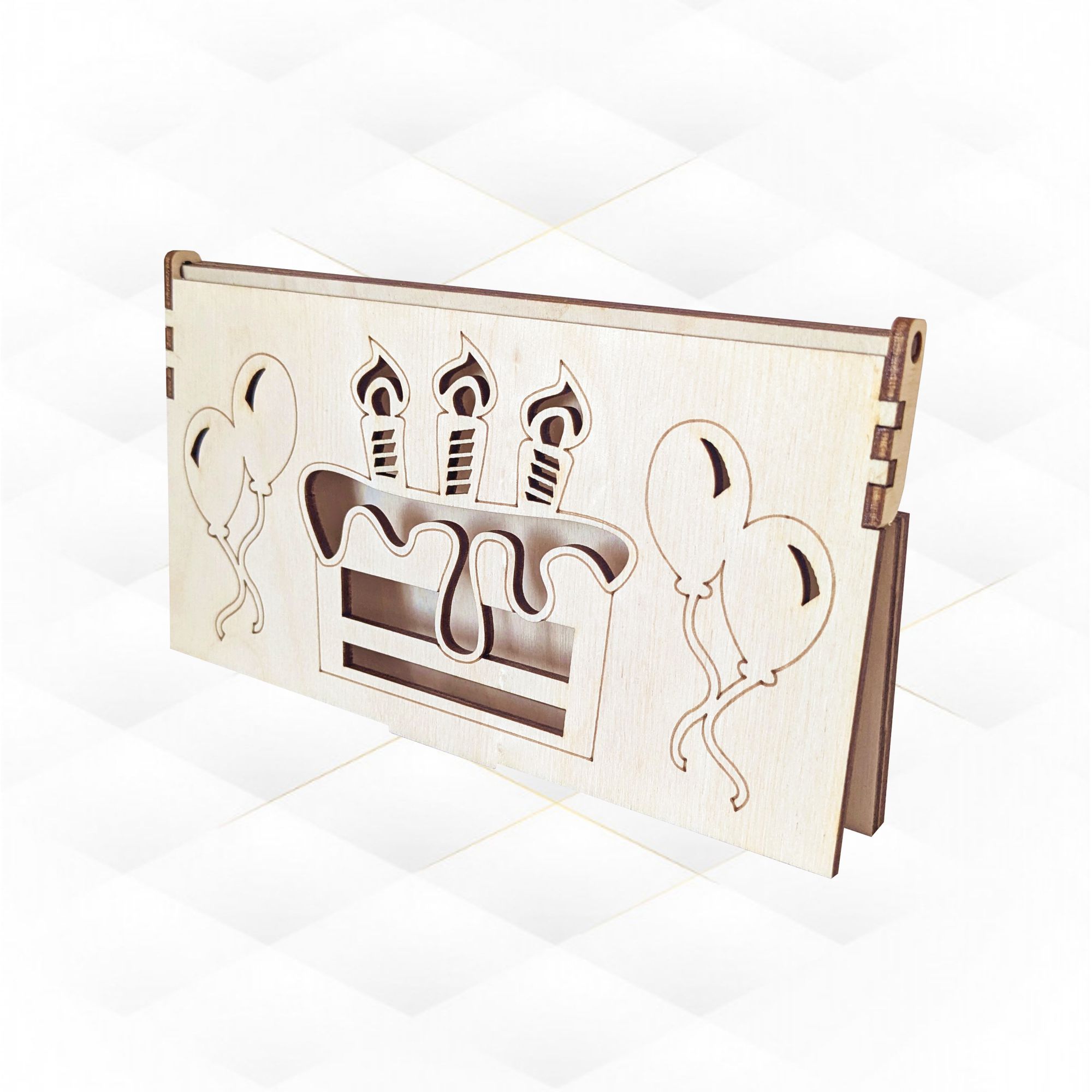 [Laser cut and engrave] Gift Money Box Case Laser Cut Template, Cover Cash Laser Cutting Design