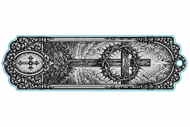 Crown of thorns wrapped around a cross.xs