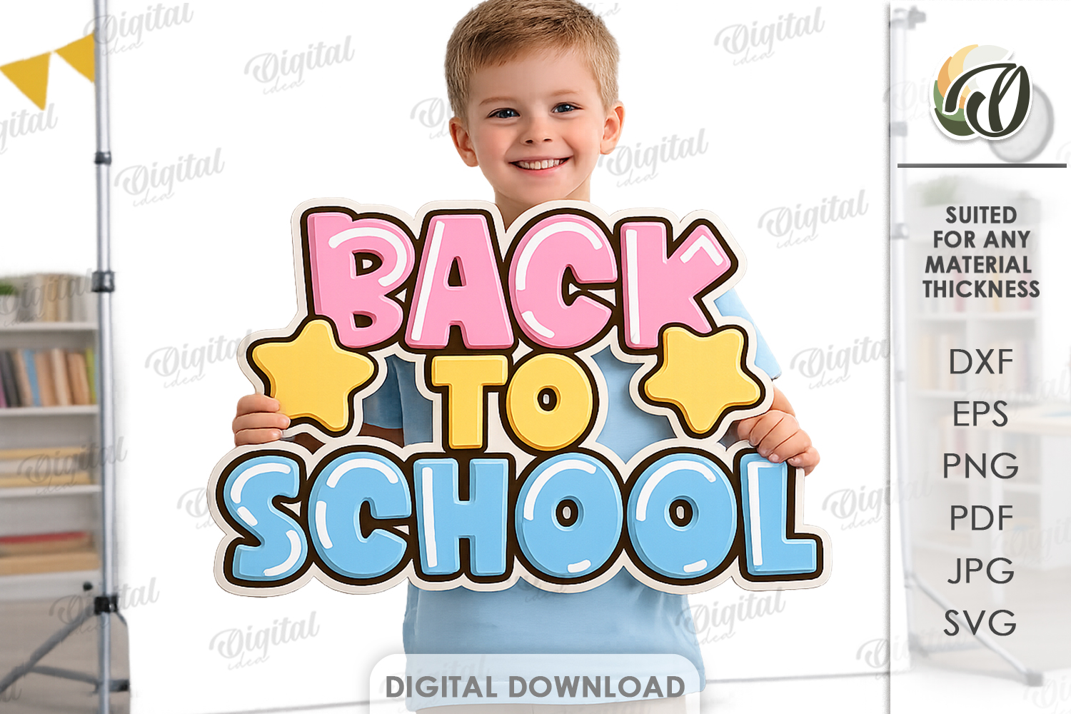 [Laser cut and engrave] Back To School Photo Booth Props Bundle. Classroom Photo Zone Sign Laser Cut Files. First Day of School. Back to School SVG. Kids. Children