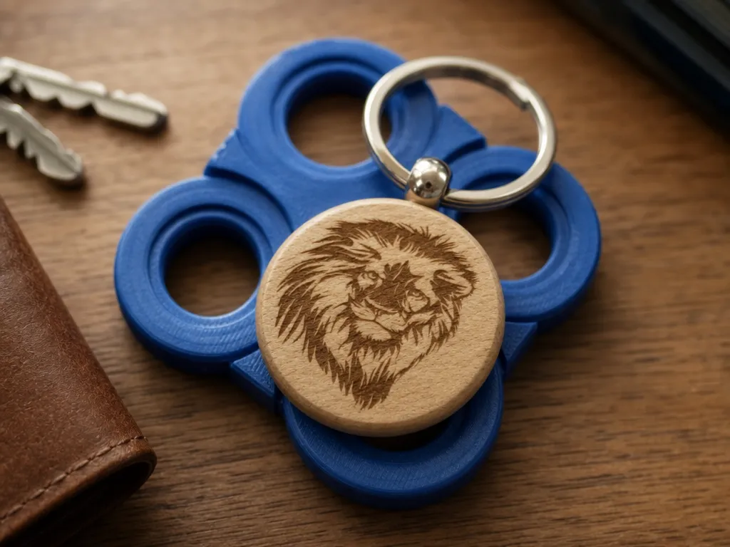 Lion Head Key Ring