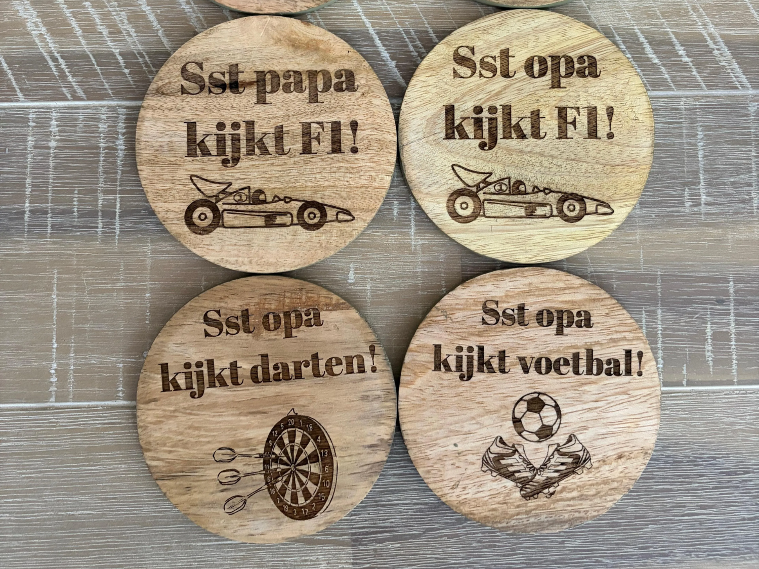 Onderzetters vaderdag sport