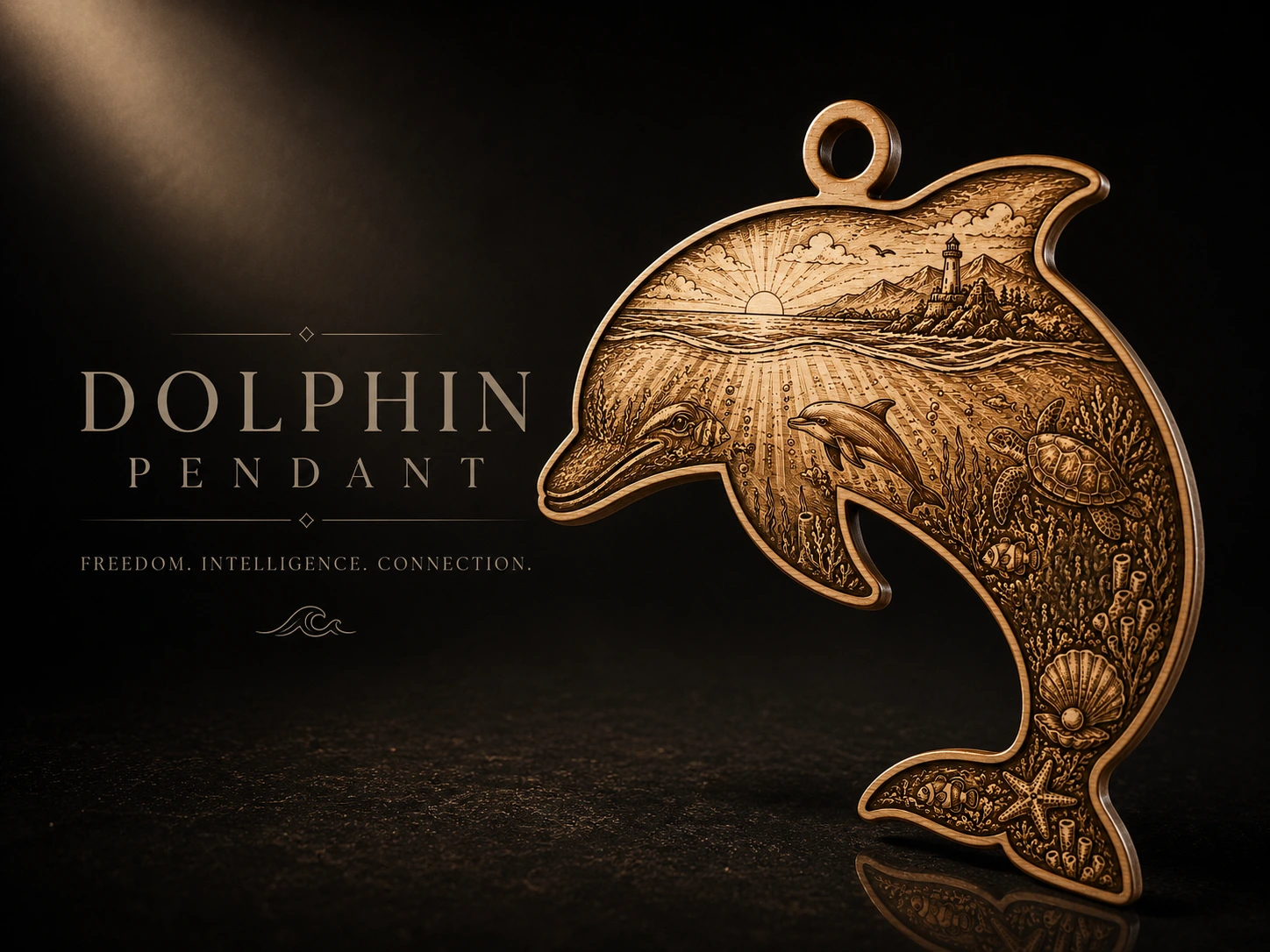 Dolphin Shaped Pendant