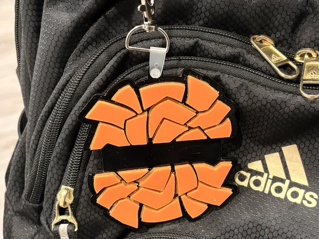 Pom Hair Tie Bag Tag