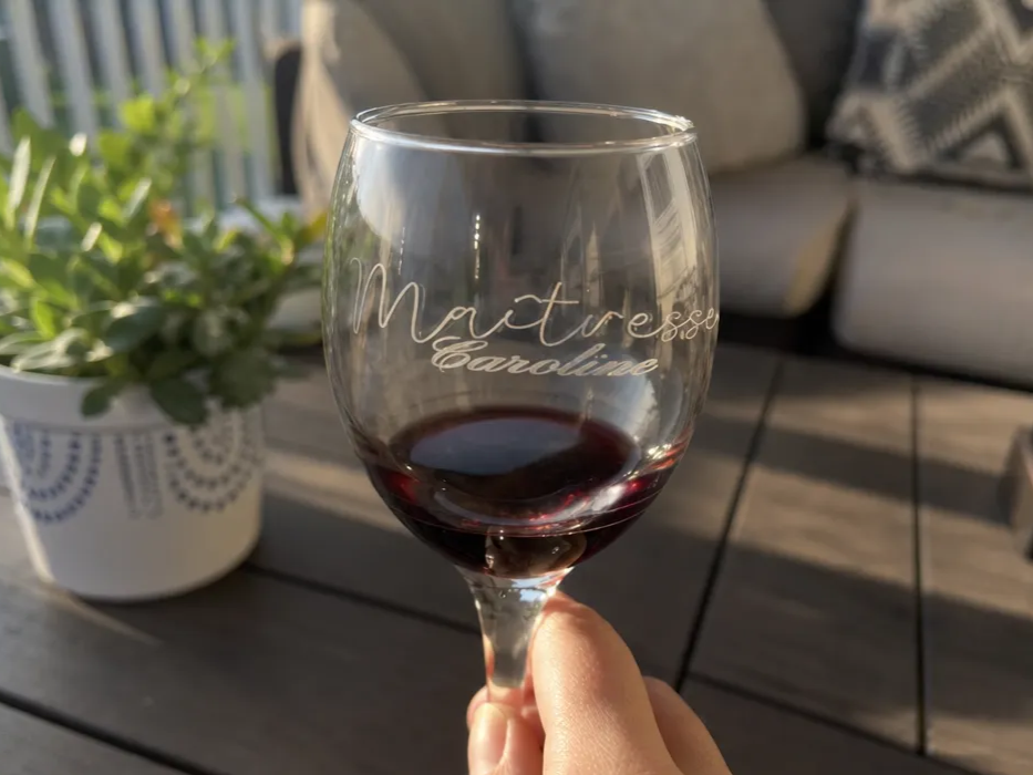 Teacher or Parent's Wine Glass