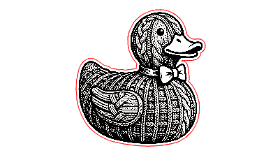 knitted duck.xs