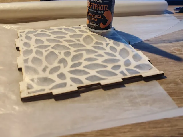 Cube lamp instruction: step 4 - Glue the lamp together