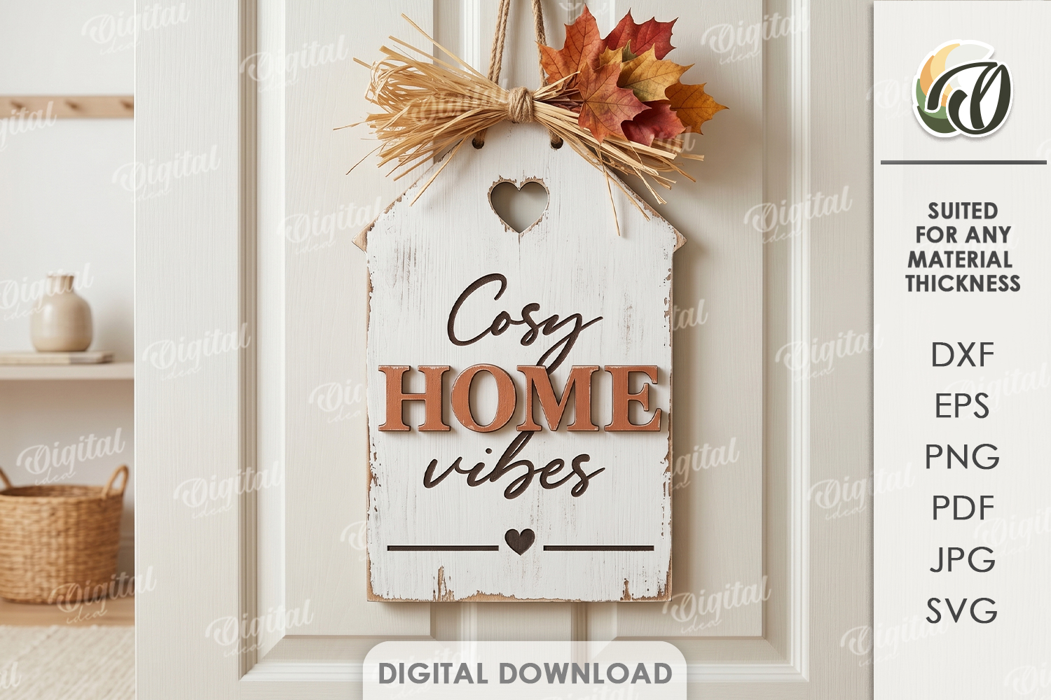 [Laser cut and engrave] 3D Rustic Fall Wall Signs Bundle. Pumpkin Door Hanger Laser Cut File. Autumn Farmhouse Decor SVG. Welcome Sign. Fall Quotes. Leaves