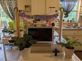 [Laser cut and engrave] Happy Birthday Cake Topper and Party Banner Set- MINI sized