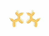 [Laser cut and engrave] Balloon Dog Animal Shape Dangle Earrings