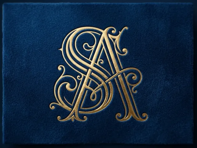 SA Ornate Royal Initials Monogram