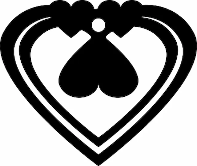 Nested Heart Shaped Wooden Ornament.xcs