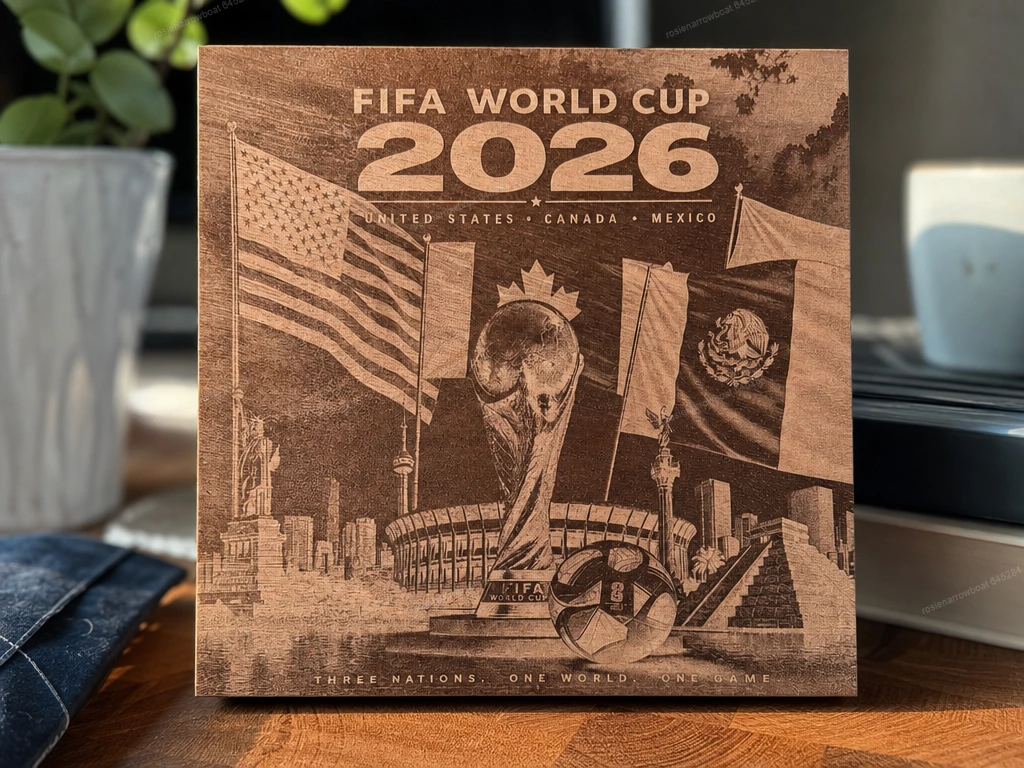 FIFA World Cup 2026 Commemorative Wooden Wall Plaque