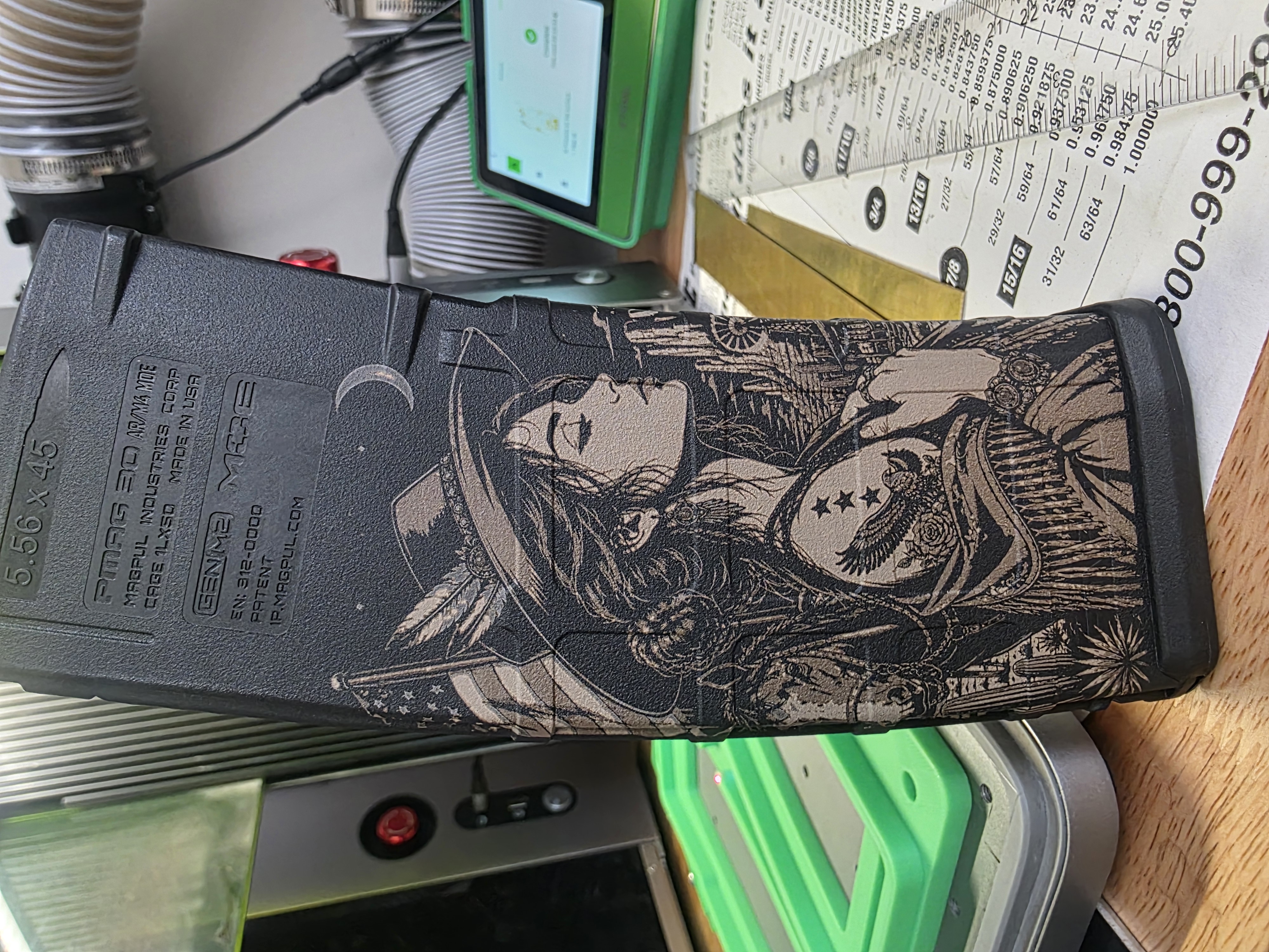 [Laser cut and engrave] American Western