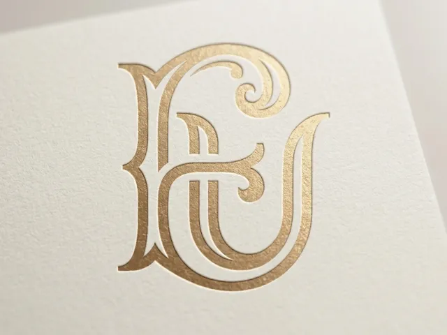 EU Romantic Wedding Monogram – Flowing Intertwined Initials for Laser Cut Décor, Cake Toppers, Invitations & Engraving