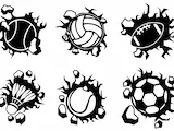 [Laser cut and engrave] Soccer Ball Wall Art Mural