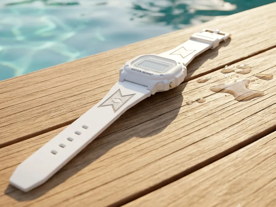 Mayle Works Logo on Custom Watch Band
