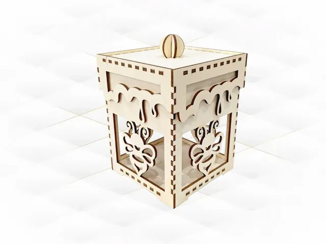Gift Box Bee Laser Cut Template, Honey Storage Case, Laser Cutting Design