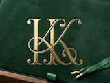 [Laser cut and engrave] KK Elegant Double Initials Monogram